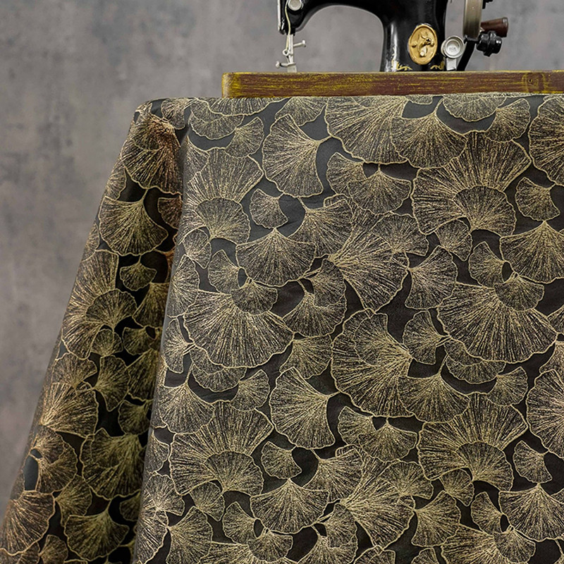 Vintage 3D Embossed Ginkgo Lea - Sewing Thread In Textile 评论和价格